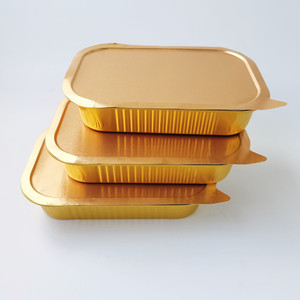 Contenitori in <span class=keywords><strong>Alluminio</strong></span> Monouso Rettangolari Argento da 1050ML Resistenti alle Alte Temperature per Bistecche di Agnello e Barbecue all'Aperto - Product Image 6