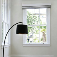 Ventana Corredera Vertical de UPVC Certificada en Australia con Rejillas de Vidrio, Insonorizada, para Casas