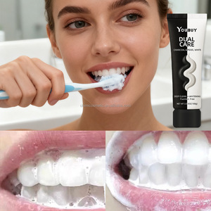 Cross-Biên Giới Bán Chạy Nhất Twin-Ống Thảo Dược Pha Lê Kem Đánh Răng Màu Đen & Trắng Sọc Cho Làm Trắng Nhà Sử Dụng Nhẹ Nhàng Chăm Sóc Răng Miệng - Product Image 5