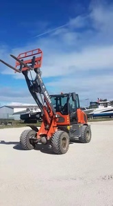 Высококачественное оборудование Everun ER416T по заводской цене, небольшой дизельный передний ковш, сочлененный компактный мини-колесный погрузчик - Product Image 5