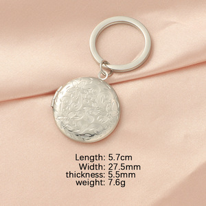 กรอบรูปเปล่าพวงกุญแจสแตนเลสสุดอินเทรนด์พวงกุญแจสำหรับเป็นของขวัญแต่งงาน - Product Image 6