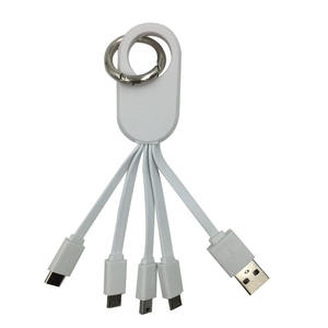 Bon marché, vente en gros, logo publicitaire personnalisé, câble 3 en 1 et 4 en 1, porte-<span class=keywords><strong>clés</strong></span> <span class=keywords><strong>USB</strong></span>, chargeur, câble de chargement pour cadeau promotionnel - Product Image 2