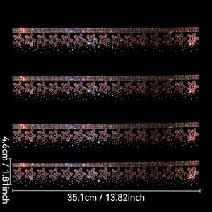 Motif de transfert de strass thermocollants sur mesure, dos plat, cristal thermocollant, motif de transfert de strass pour foulard <span class=keywords><strong>femme</strong></span>, design pour hijab musulman - Product Image 3