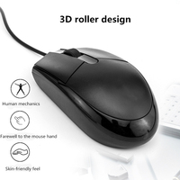 Mini souris filaire USB pour ordinateurs portables, Portable, bureau, maison, souris de jeu USB 1200DPI souris optique