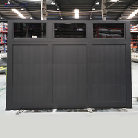 Porte de garage en alliage d'aluminium Fuson, surface finie, isolation thermique, résistance au vent, insonorisation