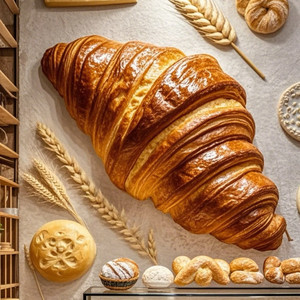 Sculpture <span class=keywords><strong>en</strong></span> résine grandeur nature de panier à pain et pâtisseries variées pour présentation de petit-déjeuner <span class=keywords><strong>en</strong></span> buffet d'hôtel - Product Image 5