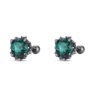 Millennium Rose Cut Thorn Stud Earrings 6mm S925 Sterling Silver Claw Setting Everyday Wear - Product Image 3