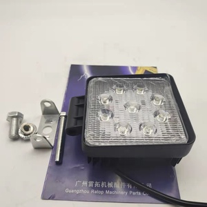 9 Beads <b>LED</b> <b>Light</b> Square Type High-Power <b>Light</b> 12-80V <b>Working</b> Lamp for Excavator Parts - Product Image 3