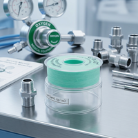 Hochdichtes Grünes PTFE-Gewindedichtband für Sauerstoffrohrverbindungen Starke Leckage-/Wasserdichtigkeit ISO 9001 Zertifiziert