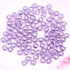 เครื่องประดับเพชรสังเคราะห์สุดหรูทรงกลมตัดได้หลายสี3-10มม. เพชรเซอร์โคเนียทรงลูกบาศก์อัญมณีหลวม - Product Image 6