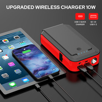 Démarreur portable 3-en-1 pour voiture, camion, moto, pompe à pneus, batterie externe 20000mAh, compresseur d'air 150psi, lumière LED, allume-cigare
