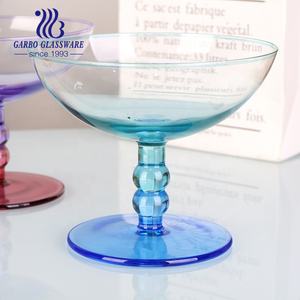 Tazón <span class=keywords><strong>de</strong></span> helado artesanal <span class=keywords><strong>de</strong></span> Color en aerosol soplado hecho a mano, batido <span class=keywords><strong>de</strong></span> cristal, vasos <span class=keywords><strong>de</strong></span> helado, taza <span class=keywords><strong>de</strong></span> yogur, plato dividido <span class=keywords><strong>de</strong></span> plátano con cristalería <span class=keywords><strong>de</strong></span> tallo - Product Image 3