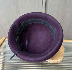 CL8219 Vente en gros Nouveauté Hiver Chapeau Cloche Élégant 100% Laine Unisexe avec Fleur - Product Image 6