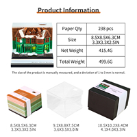 Bloc-notes Omoshiroi 3D, mini modèle de maison, bloc-notes mémo, modèle en papier 3D de haute qualité, art 3D, note autocollante, cadeau pour amis