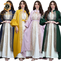 Zaynab Eid Jalabiya Ramadan Dubaï Turquie Robe de mode musulmane Abaya Jalabiya musulmane Eid Abaya Robe musulmane pour femme Jalabiya