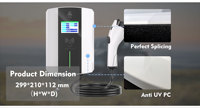 Nouvelle station de recharge pour véhicules électriques Z6C 7KW/9.6KW/12KW avec écran LCD, utilisation commerciale et domestique, IP55/IP65, chargeur de voiture électrique, norme américaine