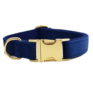 Vente en gros de laisses en velours XS-XL au design personnalisé, accessoires de luxe, sans traction, collier pour chien, ensemble de laisse - Product Image 6
