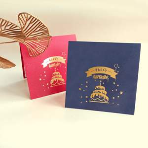 Torta Pop-Up creativa auguri <span class=keywords><strong>di</strong></span> <span class=keywords><strong>compleanno</strong></span> 3D biglietto <span class=keywords><strong>di</strong></span> auguri abbronzante Deluxe Happy Birthday Greets Cards - Product Image 6