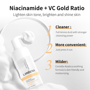 Custom Kojic Acid 3 in 1 <strong>Facial</strong> <strong>Cleanser</strong> Essence Skin Tightening <strong>Simple</strong> Face Wash <strong>Facial</strong> Salycic Acid Hydrated Foaming <strong>Cleanser</strong> - Product Image 3