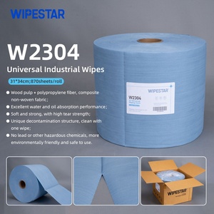 X7 trắng xanh công nghiệp lau vải máy công cụ phần cứng vòng bi tự động sửa chữa nhiệm vụ nặng nề dầu công nghiệp lau Jumbo CuộN - Product Image 5