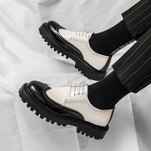 Slip-On Men's Loafers Shoes Cow Leather Comfortable and Durable <strong>Platform</strong> Casual Dress Shoes <strong>Oxfords</strong> - Product Image 4