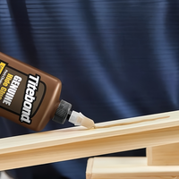 Pegamento de Cuero Genuino Titebond, Adhesivo de Precisión con Proteína Natural para Trabajos en Madera, Embalaje y Reparación de Instrumentos Antiguos - Color Ámbar