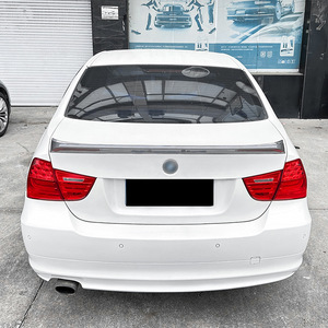 Bmw Rear Trunk Spoiler Wing Piano Black Carbon Fiber Texture Abs Material For E90 2005 2012 - Product Image 2