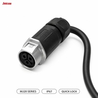 Connecteur circulaire étanche IP67 à verrouillage rapide, 2 à 8 broches, mâle/femelle, pour montage sur panneau, idéal pour systèmes solaires hors réseau, VR et marins