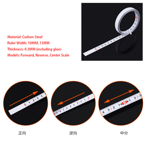 Regla de Acero Adhesiva con Cinta Métrica Autoadhesiva Plana, Regla Mecánica Reversible - Product Image 2