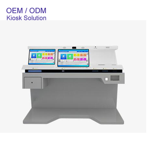 Kiosque gouvernemental à double écran de 21.5 pouces Terminal Self Service Check in A4 Report Printing Scanner Kiosk - Product Image 2