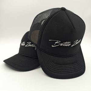 หมวกเบสบอลทรงโค้ง 5 แผงปักโลโก้ตามสั่ง พร้อมตาข่ายโฟมแบบ Trucker ดีไซน์สปอร์ตสำหรับทุกเพศ - Product Image 3