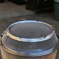 Écran de protection contre les étincelles de feu de 19 pouces, en acier inoxydable durable, portable, pour foyer à bois, accessoires pour foyer