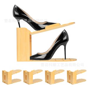 Bamboo <b>Shoe</b> Stacker Wooden Stackable <b>Shoe</b> <b>Rack</b> Solid Wood <b>Shoe</b> Organizer For Living Room - Product Image 1