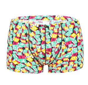 Vente en gros d'usine Shorts de boxe pour hommes à taille basse en <span class=keywords><strong>soie</strong></span> glacée imprimée camouflage pour étudiants Mode jeune tendance - Product Image 4