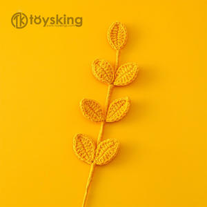 Juego de 7 Hojas de Crochet Hechas a Mano, Relleno de Ramos Florales y Accesorio, Suministros para Manualidades, Decoración del Hogar - Product Image 2