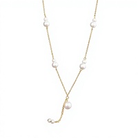 Collier en argent sterling S925 incrusté de perles et de coquillages, avec pendentif en forme de croix, style français vintage chic et tendance, pour femme, cadeau de mariage ou de fête
