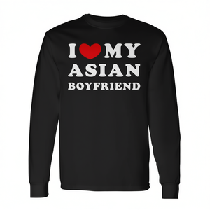 T-shirt à manches longues « I Love My Asian Boyfriend » - Product Image 2