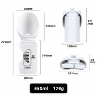 Gamelle pliable en silicone pour chiens, gamelle de voyage rétractable 550 ml, motif uni, légère, pour usage extérieur, fournisseur en gros