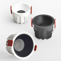 Spot lumineux encastré en aluminium sans cadre, à intensité variable, 7W/10W/15W/18W/24W, spot LED pour plafond, chambre à coucher, salon, cuisine