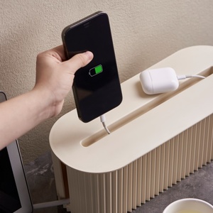 MONR scatola di <span class=keywords><strong>plastica</strong></span> per la gestione dei cavi di stoccaggio prese Organizer e Hider con coperchio per telefono - Product Image 4