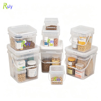 Seau de lyophilisation pour animaux de compagnie en gros d'usine 5L 10L, seau de qualité alimentaire avec couvercles, seau carré en plastique personnalisé