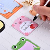 Mignon Notes Autocollantes Animal Notes Autocollantes pour Enseignants Salles De Classe Bloc-Notes Page Marqueurs Drapeaux Cadeau Maison Bureau Fournitures Scolaires