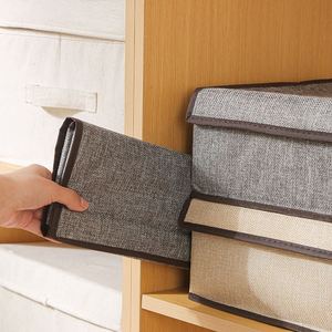 Boîte de rangement multifonctionnelle pour vêtements, de haute qualité, pliable, pour sous-vêtements et chaussettes, avec couvercle - Product Image 6