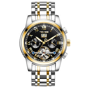 Montres Tevise 2024 Prix d'usine pour hommes Montre-bracelet automatique Montre pilote Acier inoxydable - Product Image 1