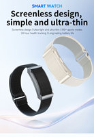 G69 Reloj Inteligente Android sin Pantalla, Metal, Nailon+Silicona, Monitor de Ritmo Cardíaco, Monitor de Sueño, Podómetro, Resistente al Agua IP68, Fitness, Voz AI