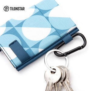 TILONSTAR TVC213 Boîtier en aluminium de qualité supérieure Conception de poche à élasticité élégante Porte-carte de crédit RFID Pop Up avec anneau Porte-clés - Product Image 4