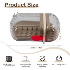 Travel Portable Sealed Soap Dishes Waterproof Soap Organizer Tray Plastic Soap <b>Storage</b> Box Case With Lid - Product Image 2