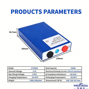 LF105 3.2V 105Ah เซลล์ปริซึม LiFePO4เซลล์แบตเตอรี่ LFP 100AH/150ah/173ah/206ah/230ah/280ah/304ah/314ah/324ah/628Ah - Product Image 5