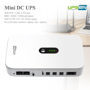 24V Dc Mini-Ups 36W-Poe Poe Voor Ip Camera 'S & Nvr | 4-8H Back-Up, Lithium Batterij - Product Image 3