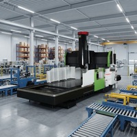 Centre d'usinage CNC horizontal Gromax GRM 1250HP 4 axes haute précision pour découpe de métaux lourds